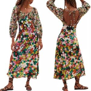 Colorful Polka Dot Women's Dress